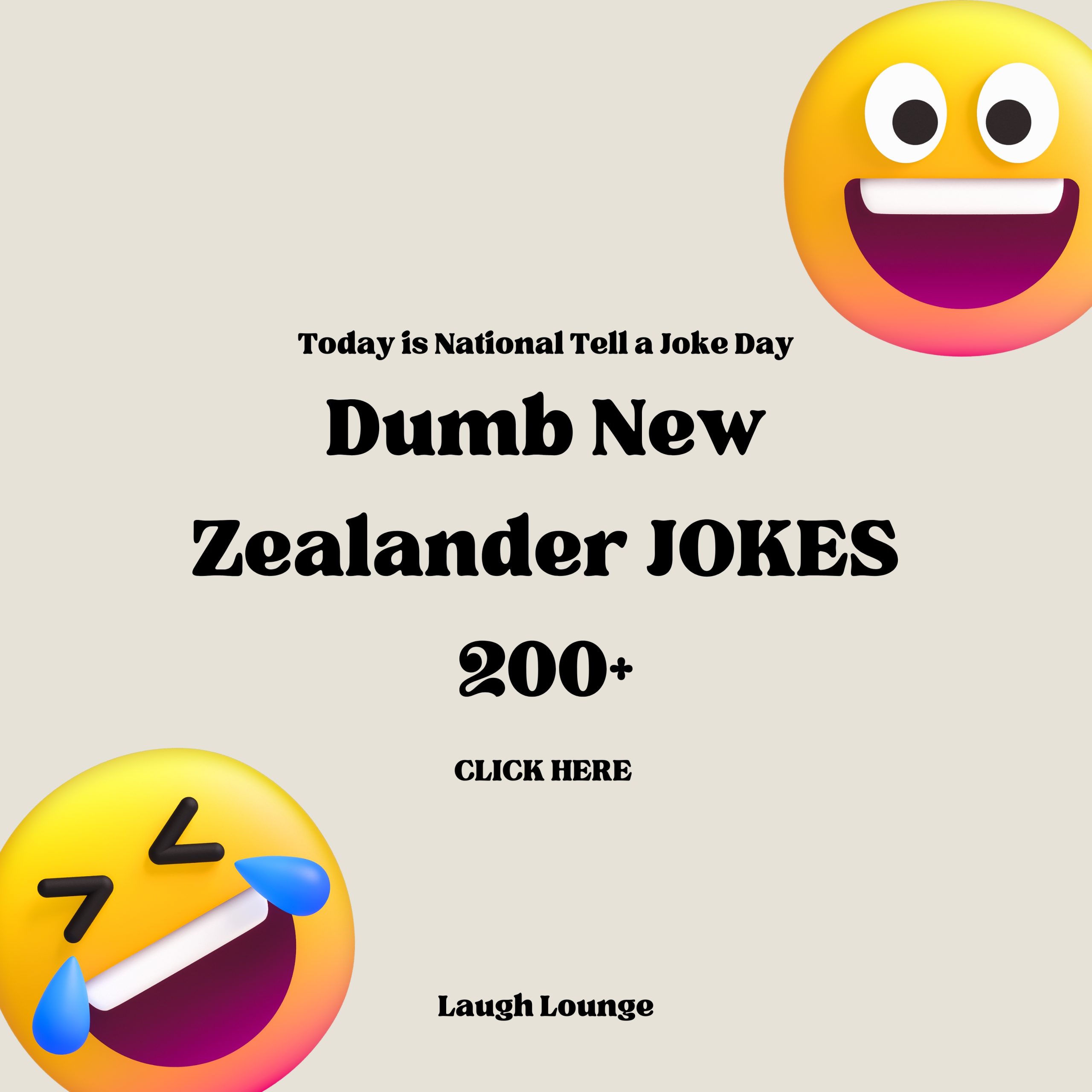 Kiwi laughing at dumb New Zealander jokes